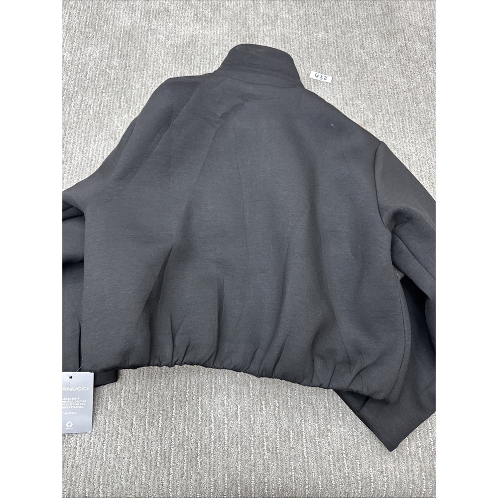 Cernucci Size Medium Black Crop Jacket #432 - Picture 11 of 12
